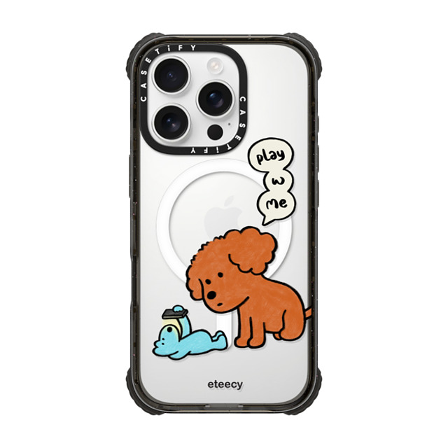 eteecy x CASETiFY iPhone 16 Pro Case Dog,Animal Black ウルトラ インパクトケース MagSafe 対応 Play with me Mother's Day eteecy x CASETiFY iPhone 16 Pro Case Dog,Animal Black ウルトラ インパクトケース MagSafe 対応 Play with me Mother's Day