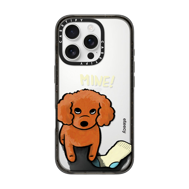 eteecy x CASETiFY iPhone 16 Pro ケース Dog,Animal ブラック インパクトケース Mine! Father's Day eteecy x CASETiFY iPhone 16 Pro ケース Dog,Animal ブラック インパクトケース Mine! Father's Day
