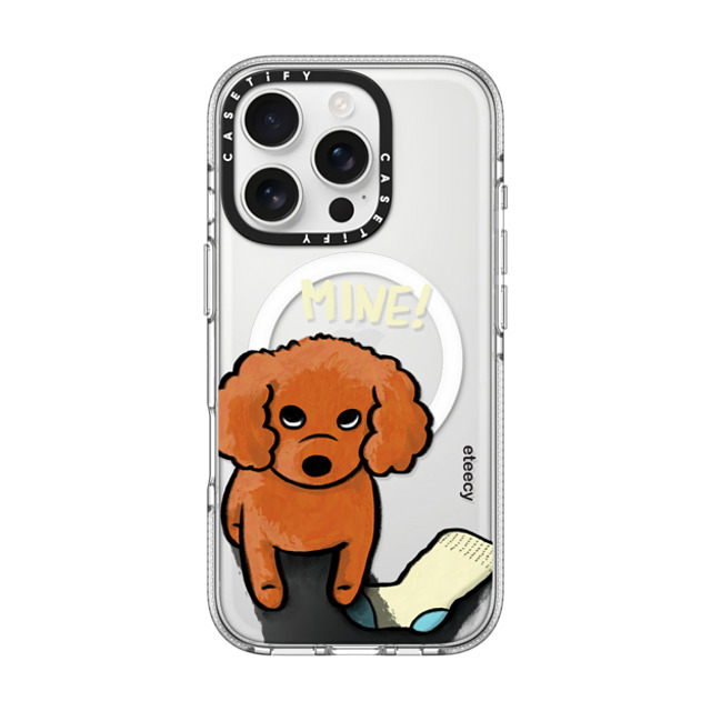 eteecy x CASETiFY iPhone 16 Pro Case Dog,Animal クリア クリア ケース MagSafe対応 Mine! Back to School eteecy x CASETiFY iPhone 16 Pro Case Dog,Animal クリア クリア ケース MagSafe対応 Mine! Back to School