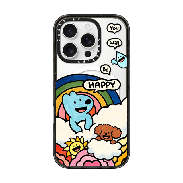 eteecy x CASETiFY iPhone 16 Pro ケース ブラック インパクトケース MagSafe対応 You will be happy