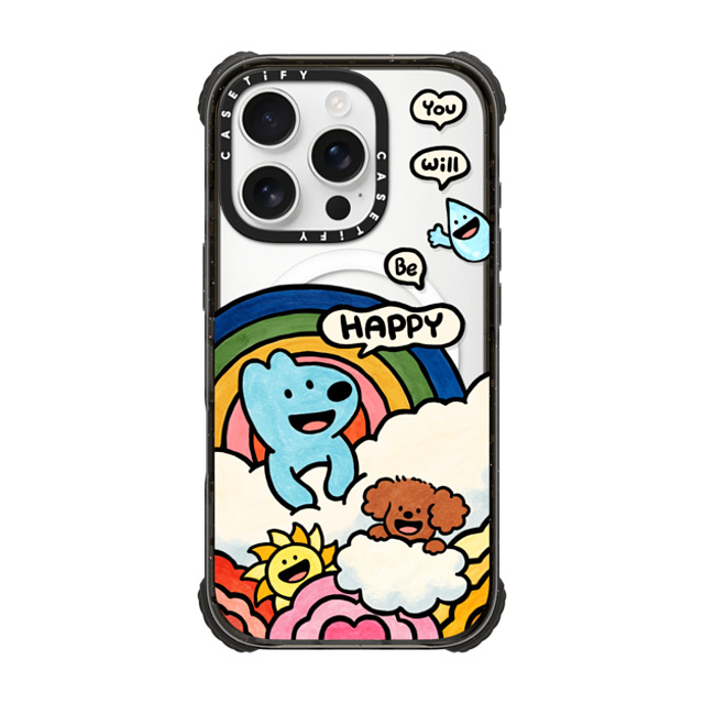 eteecy x CASETiFY iPhone 16 Pro ケース ブラック ウルトラ インパクトケース MagSafe 対応 You will be happy