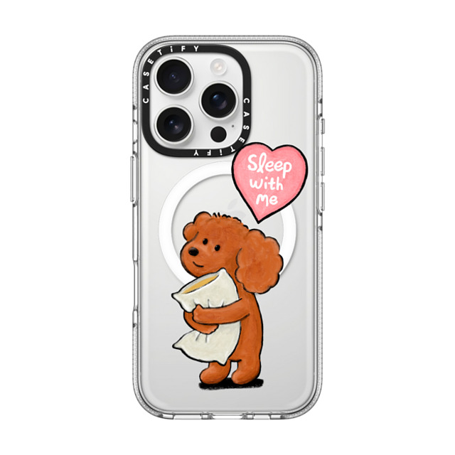 eteecy x CASETiFY iPhone 16 Pro ケース クリア クリア ケース MagSafe対応 Sleep with me