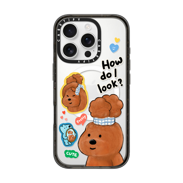 eteecy x CASETiFY iPhone 16 Pro ケース ブラック インパクトケース MagSafe対応 How do I look