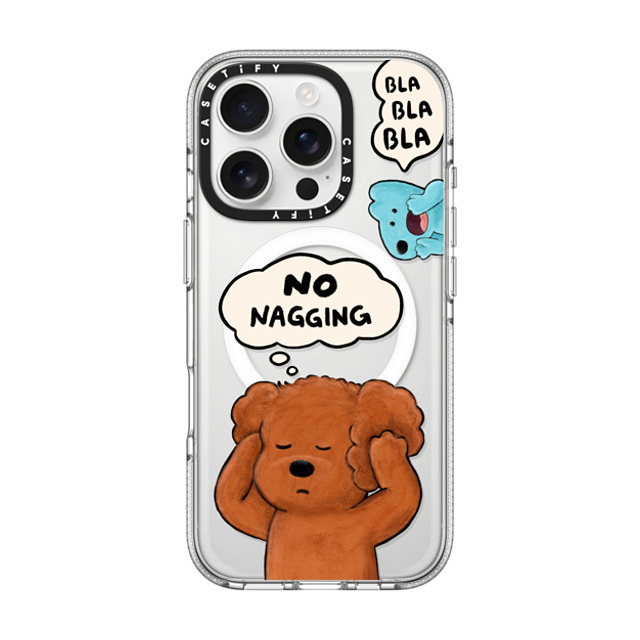 eteecy x CASETiFY iPhone 16 Pro ケース クリア クリア ケース MagSafe対応 No nagging, Please