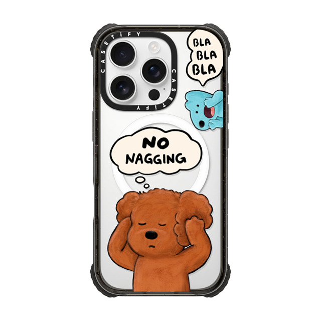 eteecy x CASETiFY iPhone 16 Pro Case Dog,Animal Black ウルトラ インパクトケース MagSafe 対応 No nagging, Please Father's Day eteecy x CASETiFY iPhone 16 Pro Case Dog,Animal Black ウルトラ インパクトケース MagSafe 対応 No nagging, Please Father's Day