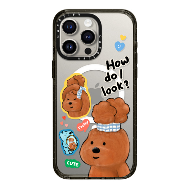 eteecy x CASETiFY iPhone 15 Pro Max ケース ブラック インパクトケース MagSafe対応 How do I look