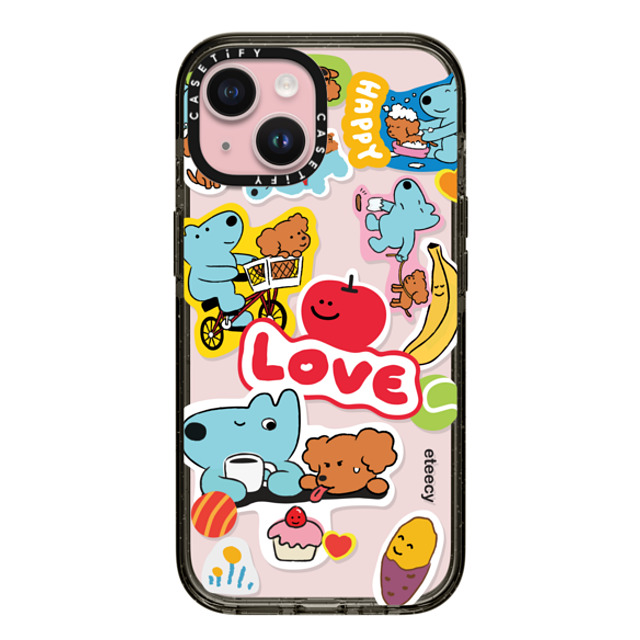 eteecy x CASETiFY iPhone 15 Case Sticker,Dog Black インパクトケース Dog lover's daily life Mother's Day eteecy x CASETiFY iPhone 15 Case Sticker,Dog Black インパクトケース Dog lover's daily life Mother's Day