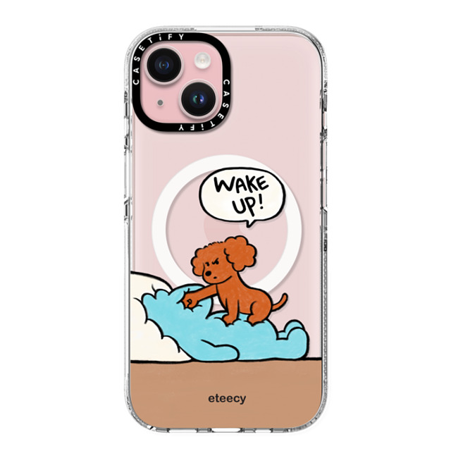 eteecy x CASETiFY iPhone 15 ケース Dog,Animal クリア クリア ケース MagSafe対応 Wake up Father's Day eteecy x CASETiFY iPhone 15 ケース Dog,Animal クリア クリア ケース MagSafe対応 Wake up Father's Day