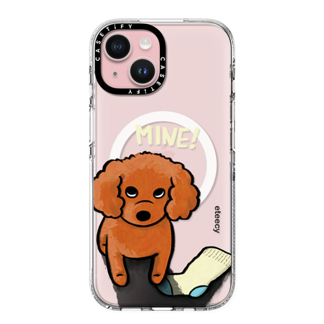 eteecy x CASETiFY iPhone 15 Case Dog,Animal クリア クリア ケース MagSafe対応 Mine! Back to School eteecy x CASETiFY iPhone 15 Case Dog,Animal クリア クリア ケース MagSafe対応 Mine! Back to School