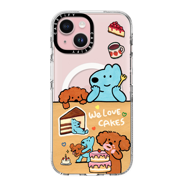 eteecy x CASETiFY iPhone 15 Case Dog,Animal Clear Clear Case MagSafe Compatible We love Cakes Mother's Day eteecy x CASETiFY iPhone 15 Case Dog,Animal Clear Clear Case MagSafe Compatible We love Cakes Mother's Day