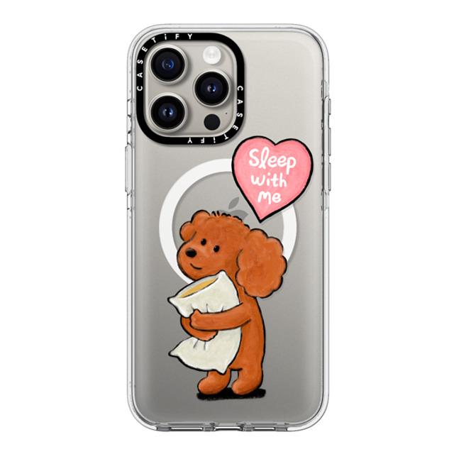 eteecy x CASETiFY iPhone 15 Pro Max ケース クリア クリア ケース MagSafe対応 Sleep with me