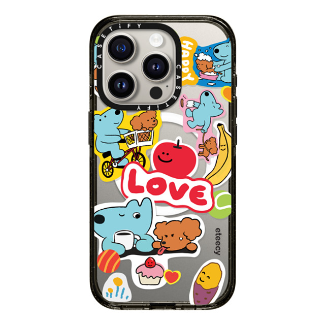eteecy x CASETiFY iPhone 15 Pro Case Sticker,Dog Black Impact Case MagSafe Compatible Dog lover's daily life Mother's Day eteecy x CASETiFY iPhone 15 Pro Case Sticker,Dog Black Impact Case MagSafe Compatible Dog lover's daily life Mother's Day