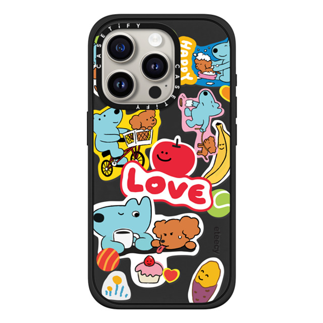 eteecy x CASETiFY iPhone 15 Pro Case Sticker,Dog マットブラック Impact Case MagSafe Compatible Dog lover's daily life Mother's Day eteecy x CASETiFY iPhone 15 Pro Case Sticker,Dog マットブラック Impact Case MagSafe Compatible Dog lover's daily life Mother's Day