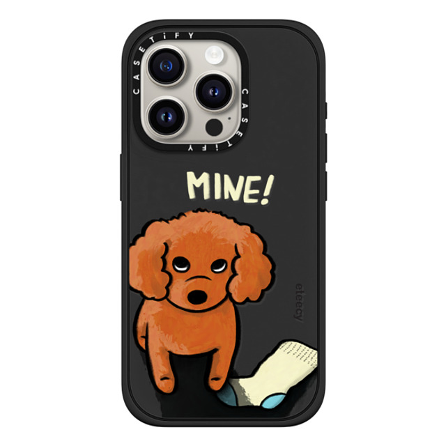 eteecy x CASETiFY iPhone 15 Pro Case Dog,Animal Matte Black Impact Case MagSafe Compatible Mine! Back to School eteecy x CASETiFY iPhone 15 Pro Case Dog,Animal Matte Black Impact Case MagSafe Compatible Mine! Back to School