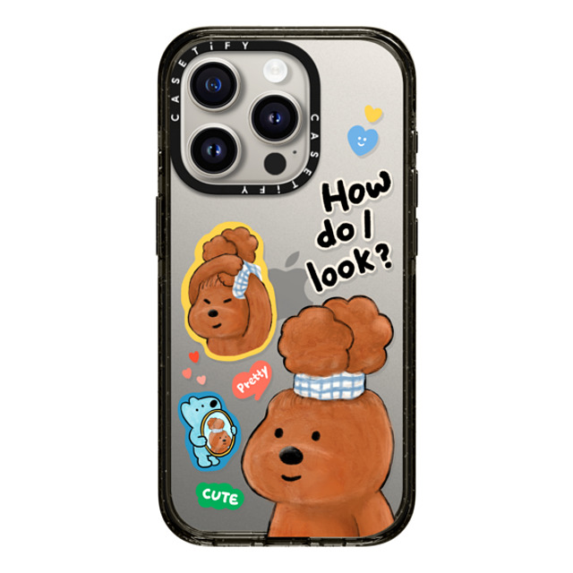 eteecy x CASETiFY iPhone 15 Pro ケース ブラック インパクトケース How do I look