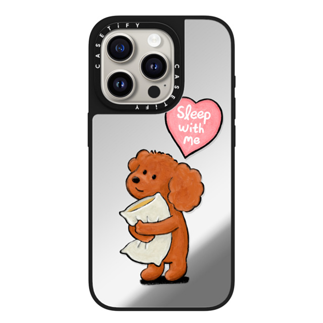 eteecy x CASETiFY iPhone 15 Pro Case Silver on Black ミラーケース MagSafe対応 Sleep with me eteecy x CASETiFY iPhone 15 Pro Case Silver on Black ミラーケース MagSafe対応 Sleep with me