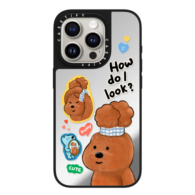 eteecy x CASETiFY iPhone 15 Pro Case Silver on Black ミラーケース MagSafe対応 How do I look eteecy x CASETiFY iPhone 15 Pro Case Silver on Black ミラーケース MagSafe対応 How do I look