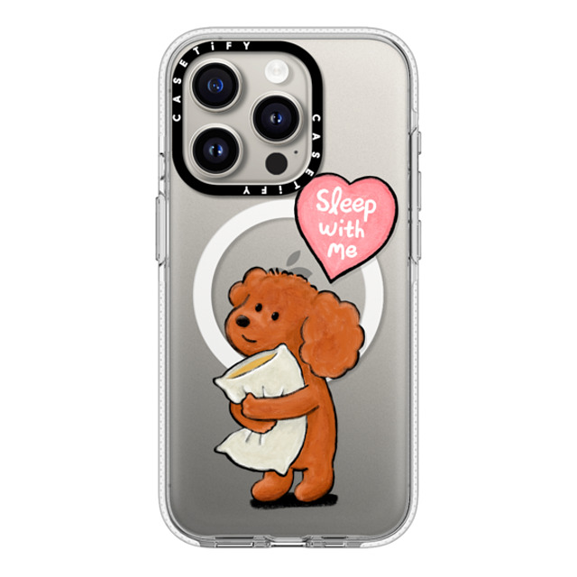 eteecy x CASETiFY iPhone 15 Pro ケース クリア クリア ケース MagSafe対応 Sleep with me