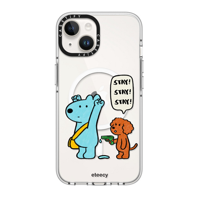 eteecy x CASETiFY iPhone 14 ケース クリア クリア ケース MagSafe対応 Stay with me