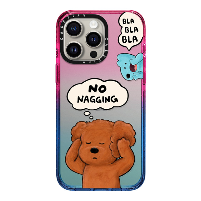 eteecy x CASETiFY iPhone 15 Pro Max Case Dog,Animal Cotton Candy インパクトケース No nagging, Please eteecy x CASETiFY iPhone 15 Pro Max Case Dog,Animal Cotton Candy インパクトケース No nagging, Please