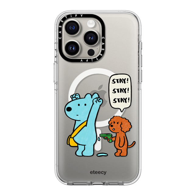 eteecy x CASETiFY iPhone 15 Pro Max ケース クリア クリア ケース MagSafe対応 Stay with me