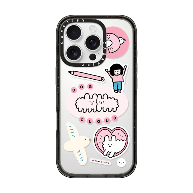 Yohand Studio x CASETiFY iPhone 16 Pro ケース ブラック インパクトケース My Design #4 Yohand Studio x CASETiFY iPhone 16 Pro ケース ブラック インパクトケース My Design #4