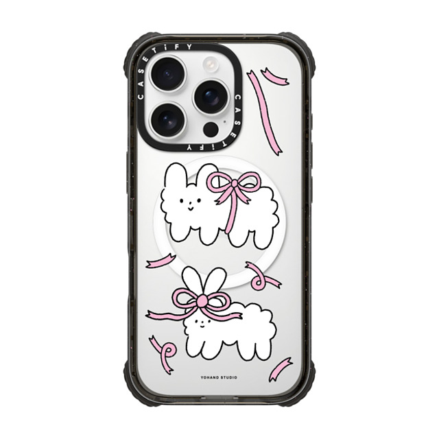 Yohand Studio x CASETiFY iPhone 16 Pro Case Black ウルトラ インパクトケース MagSafe 対応 Ribbon Dog Cloud Yohand Studio x CASETiFY iPhone 16 Pro Case Black ウルトラ インパクトケース MagSafe 対応 Ribbon Dog Cloud