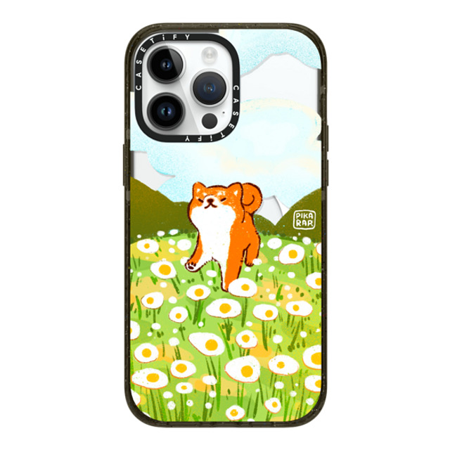 Pikarar x CASETiFY iPhone 14 Pro Max ケース ブラック インパクトケース MagSafe対応 Egg Field by PIKARAR