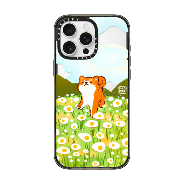 Pikarar x CASETiFY iPhone 16 Pro Max ケース ブラック インパクトケース Egg Field by PIKARAR