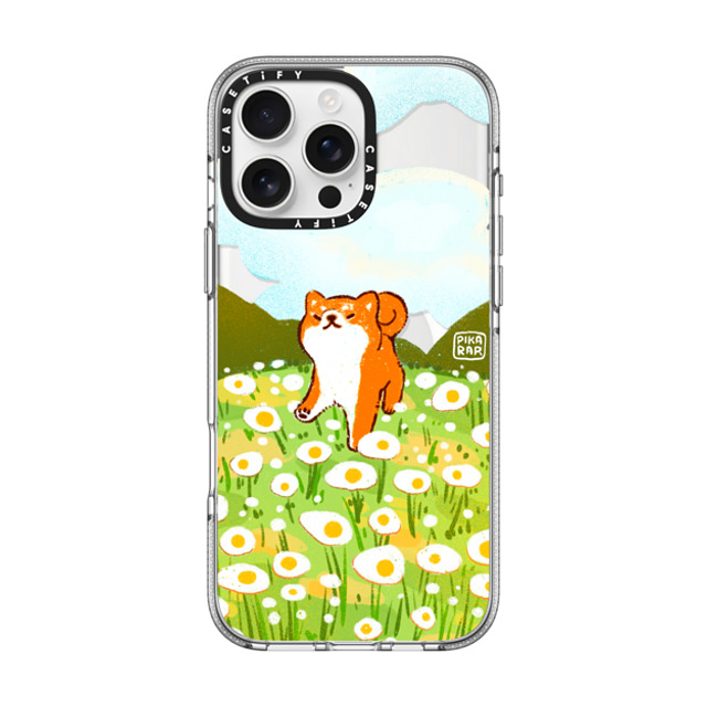 Pikarar x CASETiFY iPhone 16 Pro Max ケース クリア クリア ケース MagSafe対応 Egg Field by PIKARAR