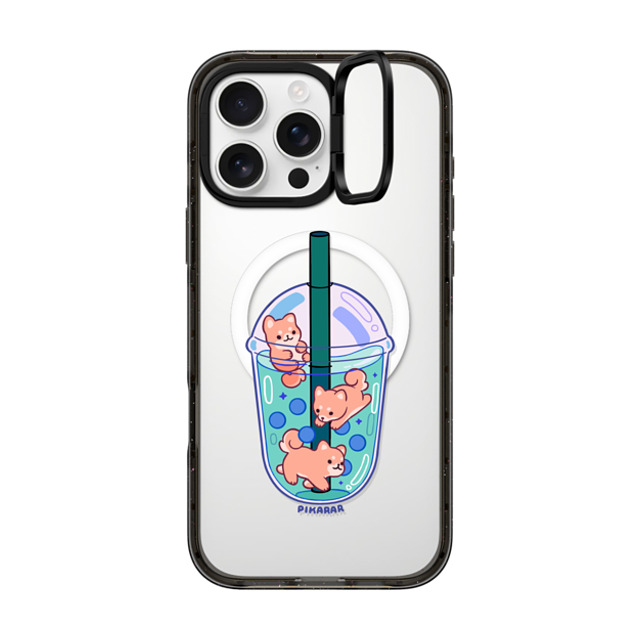Pikarar x CASETiFY iPhone 16 Pro Max Case Dog,Cartoon Black インパクトリングスタンドケース MagSafe対応 Tan Boba by PIKARAR Father's Day Pikarar x CASETiFY iPhone 16 Pro Max Case Dog,Cartoon Black インパクトリングスタンドケース MagSafe対応 Tan Boba by PIKARAR Father's Day