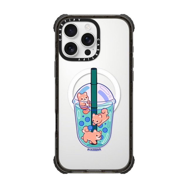 Pikarar x CASETiFY iPhone 16 Pro Max Case Dog,Cartoon Black ウルトラ インパクトケース MagSafe 対応 Tan Boba by PIKARAR Father's Day Pikarar x CASETiFY iPhone 16 Pro Max Case Dog,Cartoon Black ウルトラ インパクトケース MagSafe 対応 Tan Boba by PIKARAR Father's Day