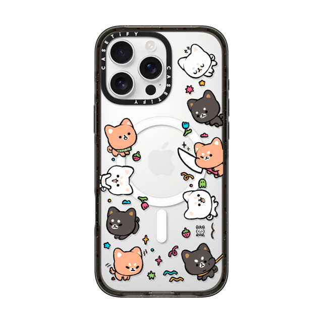 Pikarar x CASETiFY iPhone 16 Pro Max ケース ブラック インパクトケース MagSafe対応 Let's Hangout!