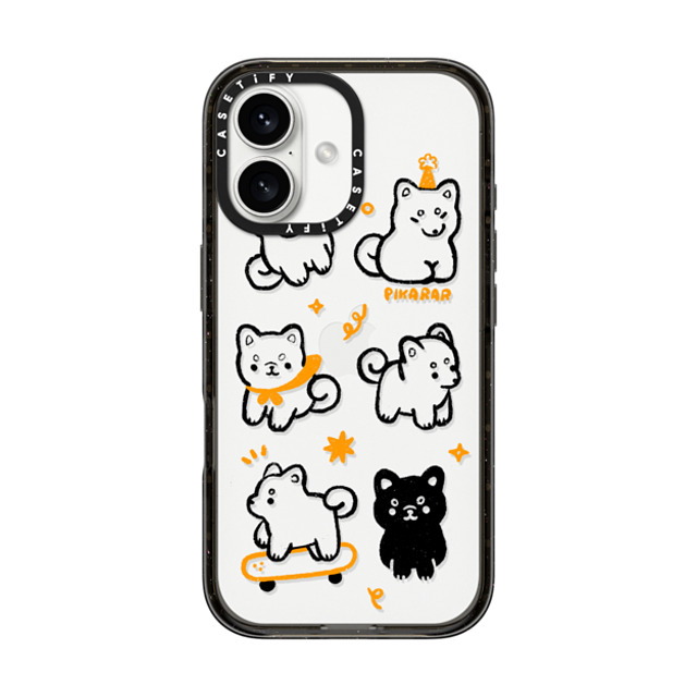 Pikarar x CASETiFY iPhone 16 Case Cartoon,Line Art Black Impact Case Doodle Collage by PIKARAR Back to School Pikarar x CASETiFY iPhone 16 Case Cartoon,Line Art Black Impact Case Doodle Collage by PIKARAR Back to School