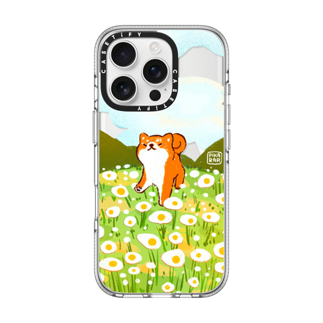 Pikarar x CASETiFY iPhone 16 Pro ケース クリア クリア ケース MagSafe対応 Egg Field by PIKARAR