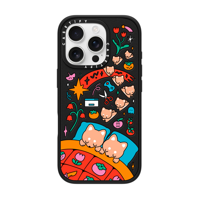 Pikarar x CASETiFY iPhone 16 Pro ケース マットブラック インパクトケース MagSafe対応 Dreaming