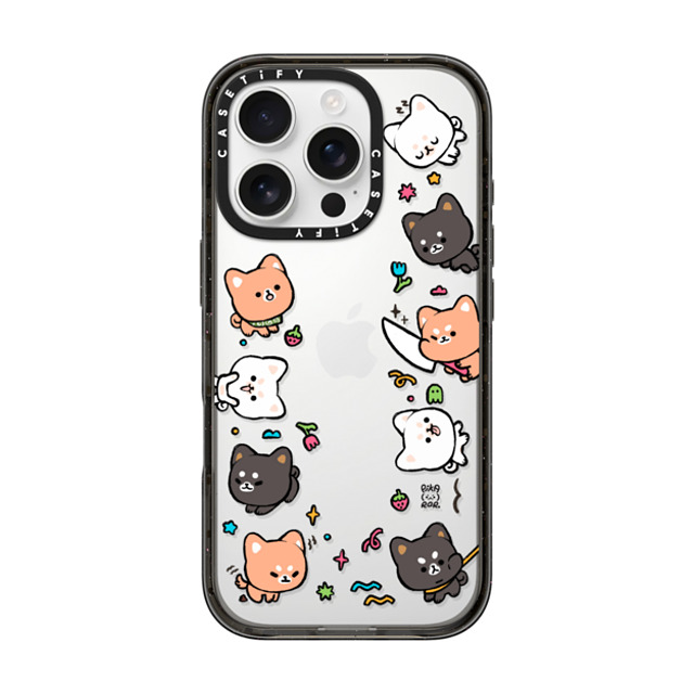 Pikarar x CASETiFY iPhone 16 Pro ケース ブラック インパクトケース Let's Hangout!