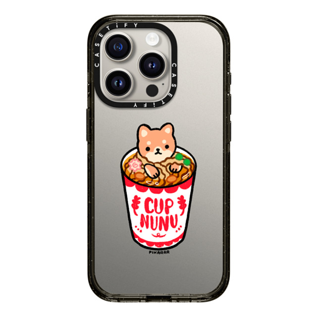 Pikarar x CASETiFY iPhone 15 Pro ケース ブラック インパクトケース Cup Nunu by PIKARAR