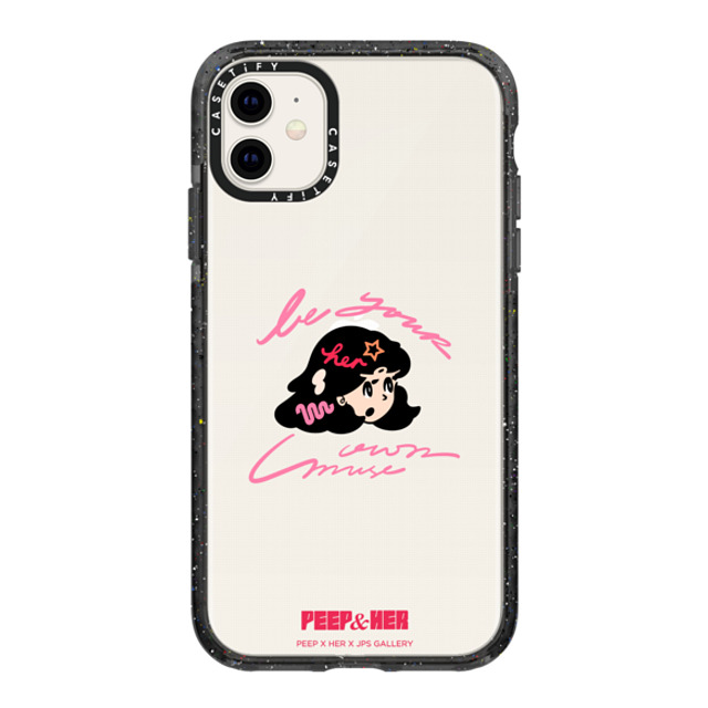 Peep x CASETiFY iPhone 11 ケース Cartoon,Y2K ブラック インパクトケース YOUR MUSE Phone Case Back to School Peep x CASETiFY iPhone 11 ケース Cartoon,Y2K ブラック インパクトケース YOUR MUSE Phone Case Back to School