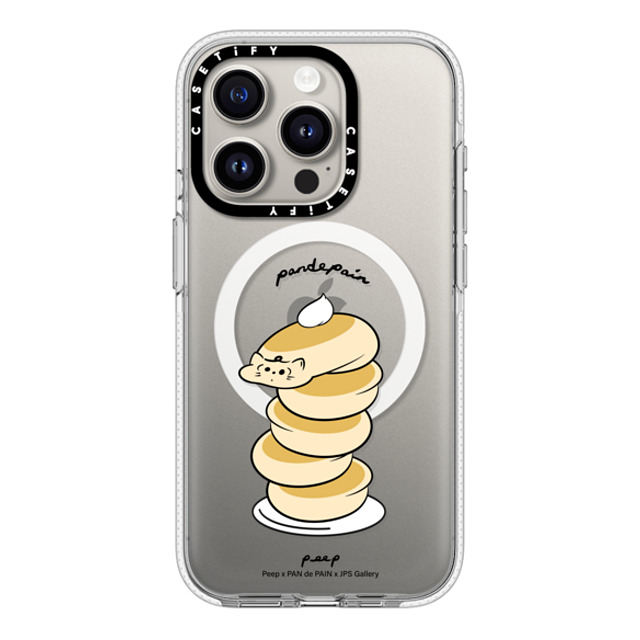 CASETiFY iPhone 15 Pro ケース クリア クリア ケース MagSafe対応 pan de pain peep x pandepain x jps gallery