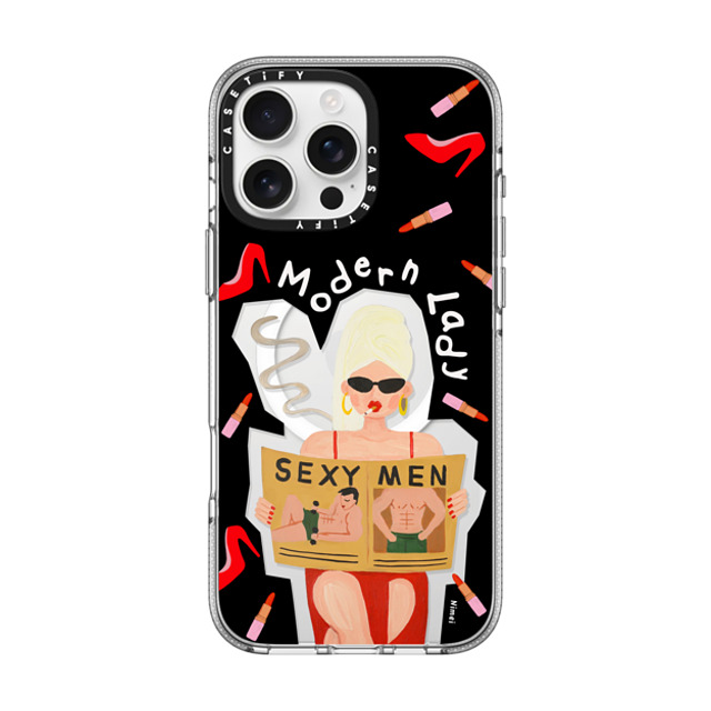 CASETiFY iPhone 16 Pro Max Case クリア クリア ケース MagSafe対応 Modern Lady åå…ƒ 尼羞 Back to School CASETiFY iPhone 16 Pro Max Case クリア クリア ケース MagSafe対応 Modern Lady åå…ƒ 尼羞 Back to School
