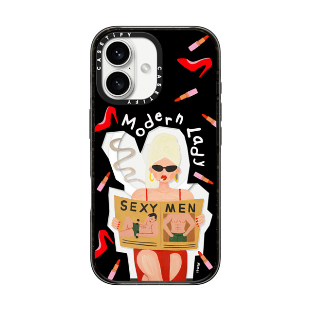 CASETiFY iPhone 16 Case Black Impact Case MagSafe Compatible Modern Lady åå…ƒ 尼羞 Back to School CASETiFY iPhone 16 Case Black Impact Case MagSafe Compatible Modern Lady åå…ƒ 尼羞 Back to School