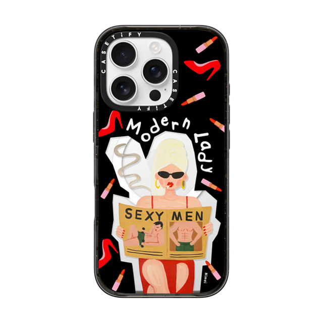 CASETiFY iPhone 16 Pro Case Black Impact Case MagSafe Compatible Modern Lady åå…ƒ 尼羞 Back to School CASETiFY iPhone 16 Pro Case Black Impact Case MagSafe Compatible Modern Lady åå…ƒ 尼羞 Back to School