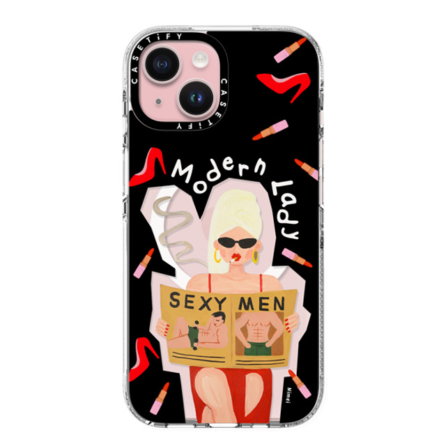 CASETiFY iPhone 15 Case クリア クリア ケース MagSafe対応 Modern Lady åå…ƒ 尼羞 Back to School CASETiFY iPhone 15 Case クリア クリア ケース MagSafe対応 Modern Lady åå…ƒ 尼羞 Back to School