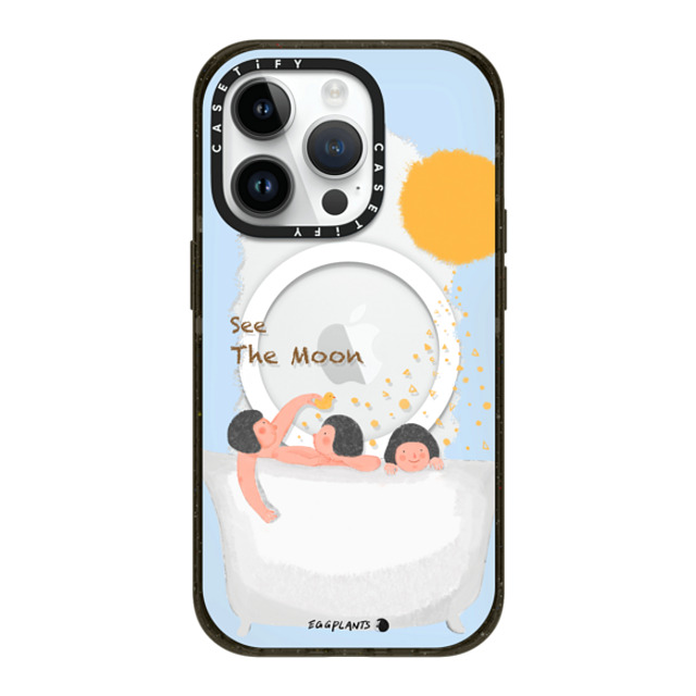 EGGPLANTS x CASETiFY iPhone 14 Pro ケース Black インパクトケース MagSafe対応 Bubble bath