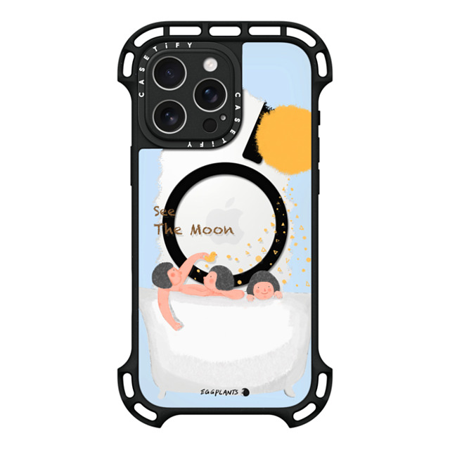 EGGPLANTS x CASETiFY iPhone 16 Pro Max ケース Black ウルトラ バウンスケース MagSafe対応 Bubble bath