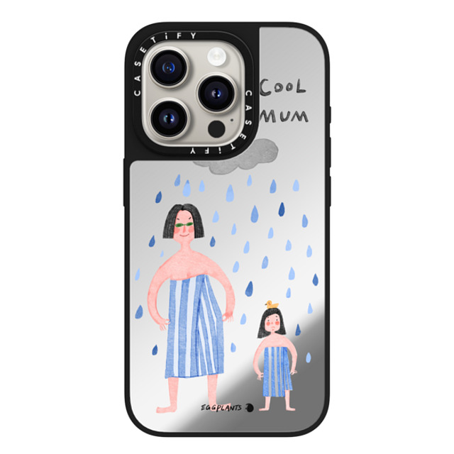 CASETiFY iPhone 15 Pro Case Silver on Black ミラーケース MagSafe対応 Walk through the rain together é›…æ-‡ 熚 CASETiFY iPhone 15 Pro Case Silver on Black ミラーケース MagSafe対応 Walk through the rain together é›…æ-‡ 熚