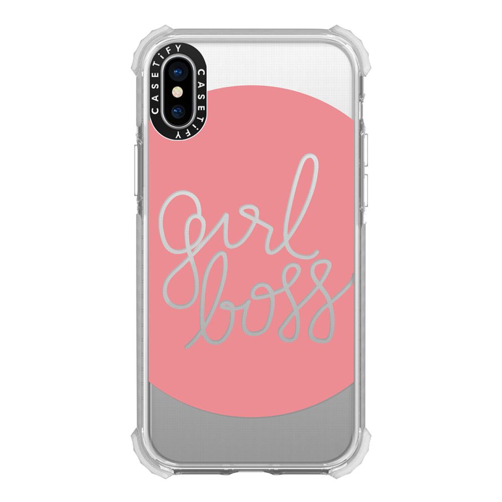 Girl Boss Pink And Transparent Casetify