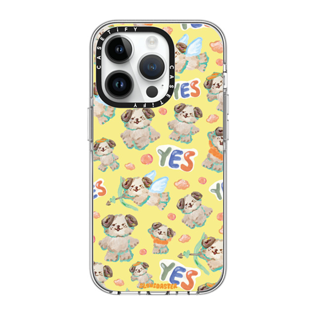 Slowcoaster x CASETiFY iPhone 14 Pro ケース クリア クリア ケース MagSafe対応 SLOWCOASTER Playing-Damsook pattern Phone Case