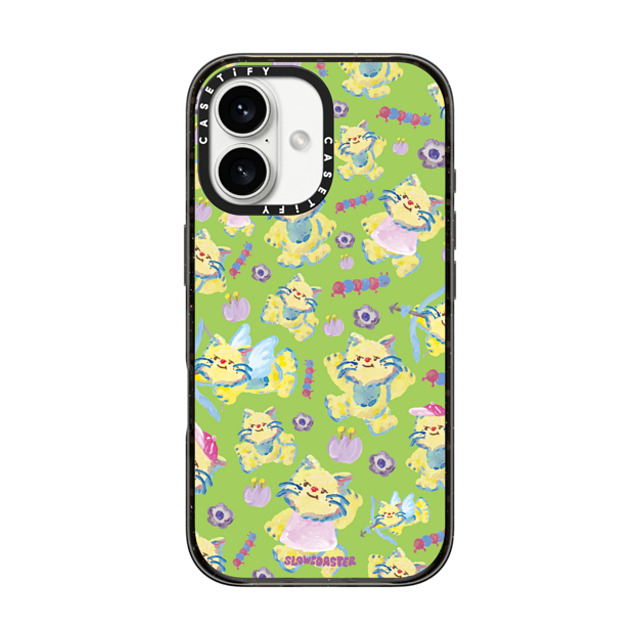 Slowcoaster x CASETiFY iPhone 16 ケース Animal,Cartoon ブラック インパクトケース SLOWCOASTER Dancing-Lunzy pattern Phone Case Back to School Slowcoaster x CASETiFY iPhone 16 ケース Animal,Cartoon ブラック インパクトケース SLOWCOASTER Dancing-Lunzy pattern Phone Case Back to School